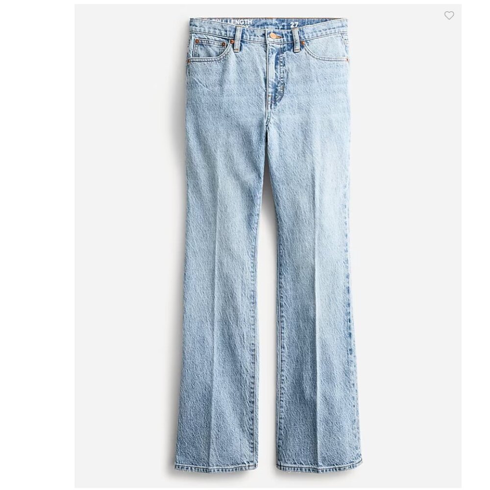 Full-length demi-boot jean in Light Indigo wash size 29
